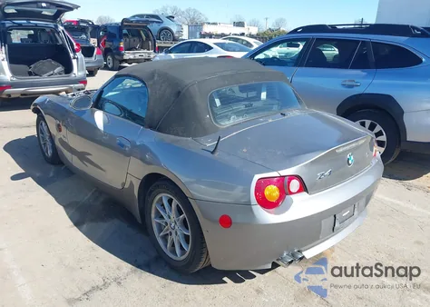 2004 BMW Z4 2.5I z USA, uszkodzony, nr VIN 4USBT33554LR68442